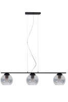 Wohnliche Hängelampe 3-flammig Glas Metall E27 90 cm
