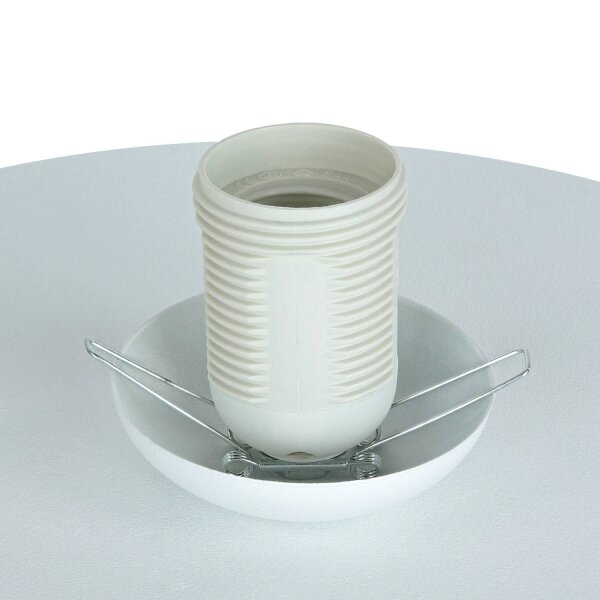 Weiße Deckenlampe Glas Metall E27 rund Ø20 cm blendarm