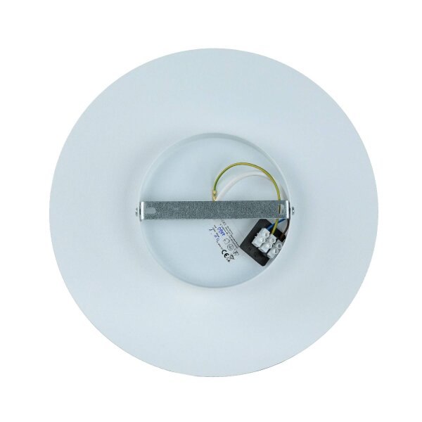Weiße Deckenlampe Glas Metall E27 rund Ø20 cm blendarm