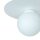 Weiße Deckenlampe Glas Metall E27 rund Ø20 cm blendarm