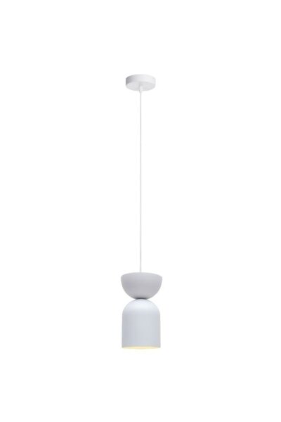 Minimalistische Hängelampe Weiß Zeitlos E27 Ø11 cm rund