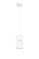 Minimalistische H&auml;ngelampe Wei&szlig; Zeitlos E27 &Oslash;11 cm rund