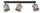 Flexibler Deckenspot Stoff Schwarz Beige E14 65 cm lang