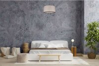 Stoff Hängelampe blendarm Schwarz Beige E27...