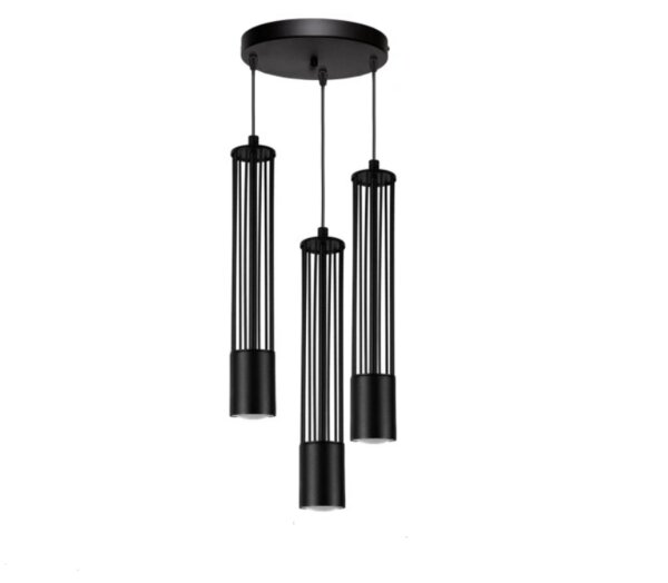Dekorative Hängeleuchte Metall GU10 Ø35 cm rund Schwarz