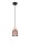 Gemütliche Pendelleuchte Rosa Metall Holz E27 Ø11 cm