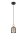 Wohnliche Hängelampe Champagner Metall Holz E27 Ø11 cm