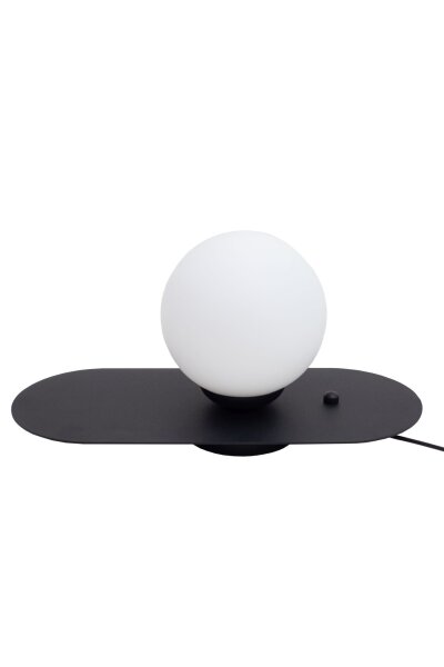 Nachttischlampe mit Schalter Glas Metall E27 22 cm