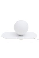 Blendarme Nachttischlampe Glas Metall E27 22 cm in...
