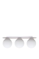 Blendarme Deckenlampe Glasschirme Weiß E27 3-flammig