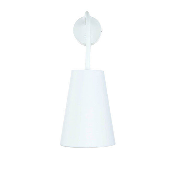 Verstellbare Wandlampe Weiß Ø13cm mit Schalter