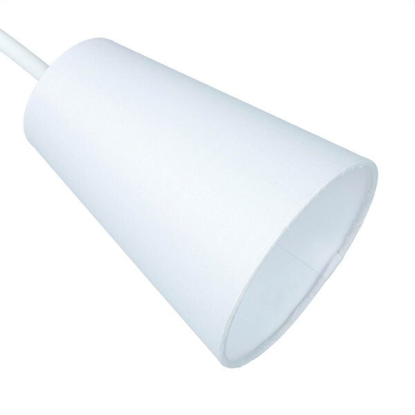 Verstellbare Wandlampe Weiß Ø13cm mit Schalter
