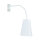 Verstellbare Wandlampe Weiß Ø13cm mit Schalter