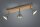 Flexibler Deckenspot Holz Metall E14 58 cm Nickel Antik
