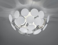 Stilvolle Deckenlampe Metall Ø54 cm Weiß E14...