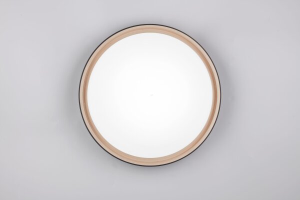 LED Deckenleuchte rund Ø40 cm Schwarz Gold 24 W 2500 lm