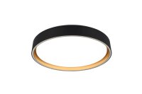 LED Deckenleuchte rund Ø40 cm Schwarz Gold 24 W...