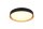 LED Deckenleuchte rund Ø40 cm Schwarz Gold 24 W 2500 lm