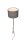 Wandlampe mit Schalter Stoff Metall E14 LED Nickel Grau