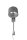 Wandlampe mit Schalter Stoff Metall E14 LED Nickel Grau