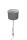 Wandlampe mit Schalter Stoff Metall E14 LED Nickel Grau