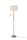 Stehleuchte Stoffschirme 170 cm E27 E14 Messing Creme