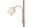 Stehleuchte Stoffschirme 170 cm E27 E14 Messing Creme