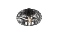 Industrial Deckenleuchte Metall Schwarz E27 Ø30 cm...