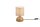 Tischlampe Stoff blendarm Keramik E14 23 cm Natur Beige