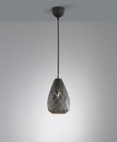 Geometrische Pendelleuchte Metall Anthrazit E27...
