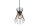 Dekorative Pendelleuchte Schwarz Gold E27 Ø20 cm rund
