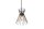 Dekorative Pendelleuchte Schwarz Gold E27 Ø20 cm rund