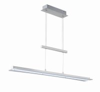 Große LED Hängeleuchte Metall Glas Touch...