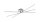 Stylische LED Deckenlampe Metall B:100 cm 9 W dimmbar