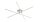Stylische LED Deckenlampe Metall B:100 cm 9 W dimmbar