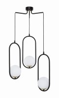 Pendelleuchte Schwarz Wei&szlig; NAESALA 3xE14 Lampe