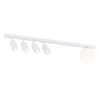 Deckenstrahler Weiß 90 cm lang 4x GU10 + E14 Metall...
