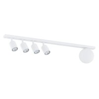 Deckenstrahler Weiß 90 cm lang 4x GU10 + E14 Metall...