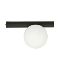 Deckenlampe Schwarz Weiß 30 cm Glas Metall E14...