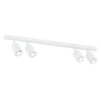 Deckenlampe Weiß 70 cm lang Metall schwenkbar GU10...