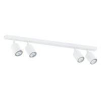 Deckenlampe Weiß 70 cm lang Metall schwenkbar GU10...