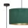 Pendelleuchte Grün Gold Schwarz Ø 35 cm rund E27 Stoff Metall