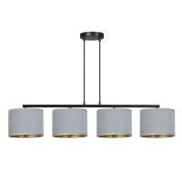 Hängelampe Stoff Metall L: 97 cm H: max. 100 cm...