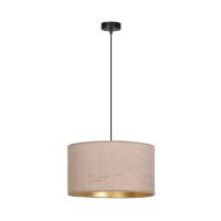 Pendelleuchte Stoff Rosa Gold Schwarz E27 Ø 35 cm...