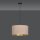 Pendelleuchte Stoff Rosa Gold Schwarz E27 Ø 35 cm CYRIL