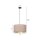 Pendelleuchte Stoff Rosa Gold Schwarz E27 Ø 35 cm CYRIL