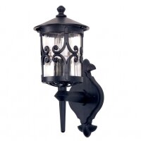 Schwarze Wandlampe Aluminium IP23 Rustikal dekorativ
