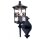 Schwarze Wandlampe Aluminium IP23 Rustikal dekorativ