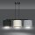 Hängelampe Stoff Metall L: 72 cm 3x E27 Modern CYRIL