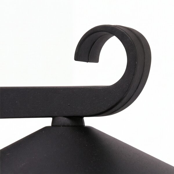 Außenwandleuchte ASHFORD Schwarz Aluminium Glas IP43